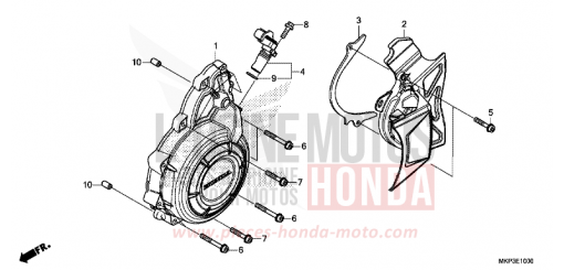 COUVERCLE DE GENERATEUR C.A. CBR500RAM de 2021